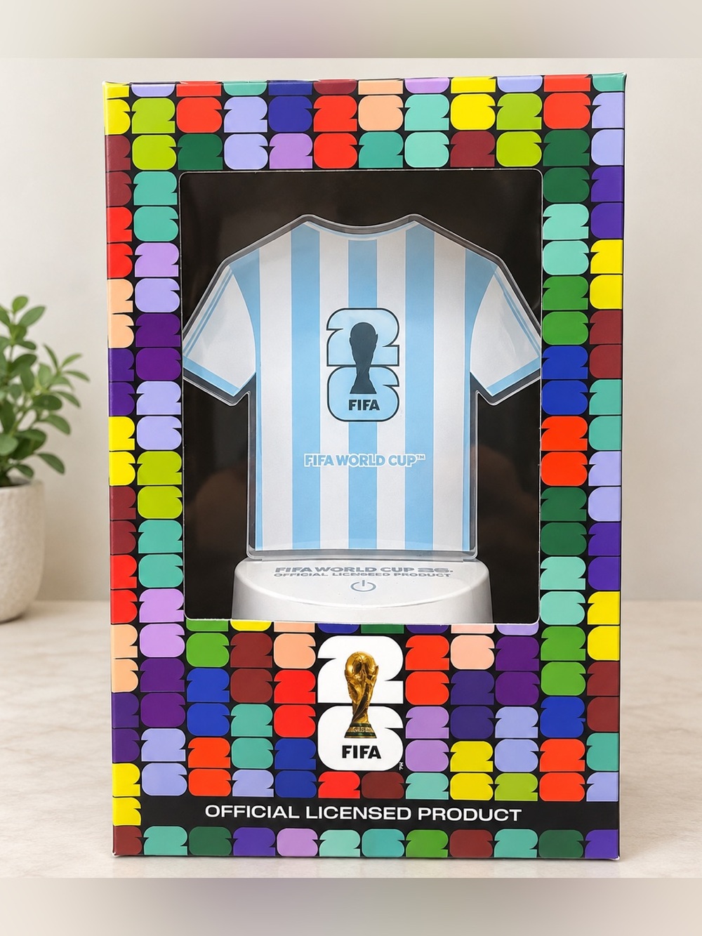 FIFA World Cup™ Argentina Stripe Jersey Lantern — Blue & White